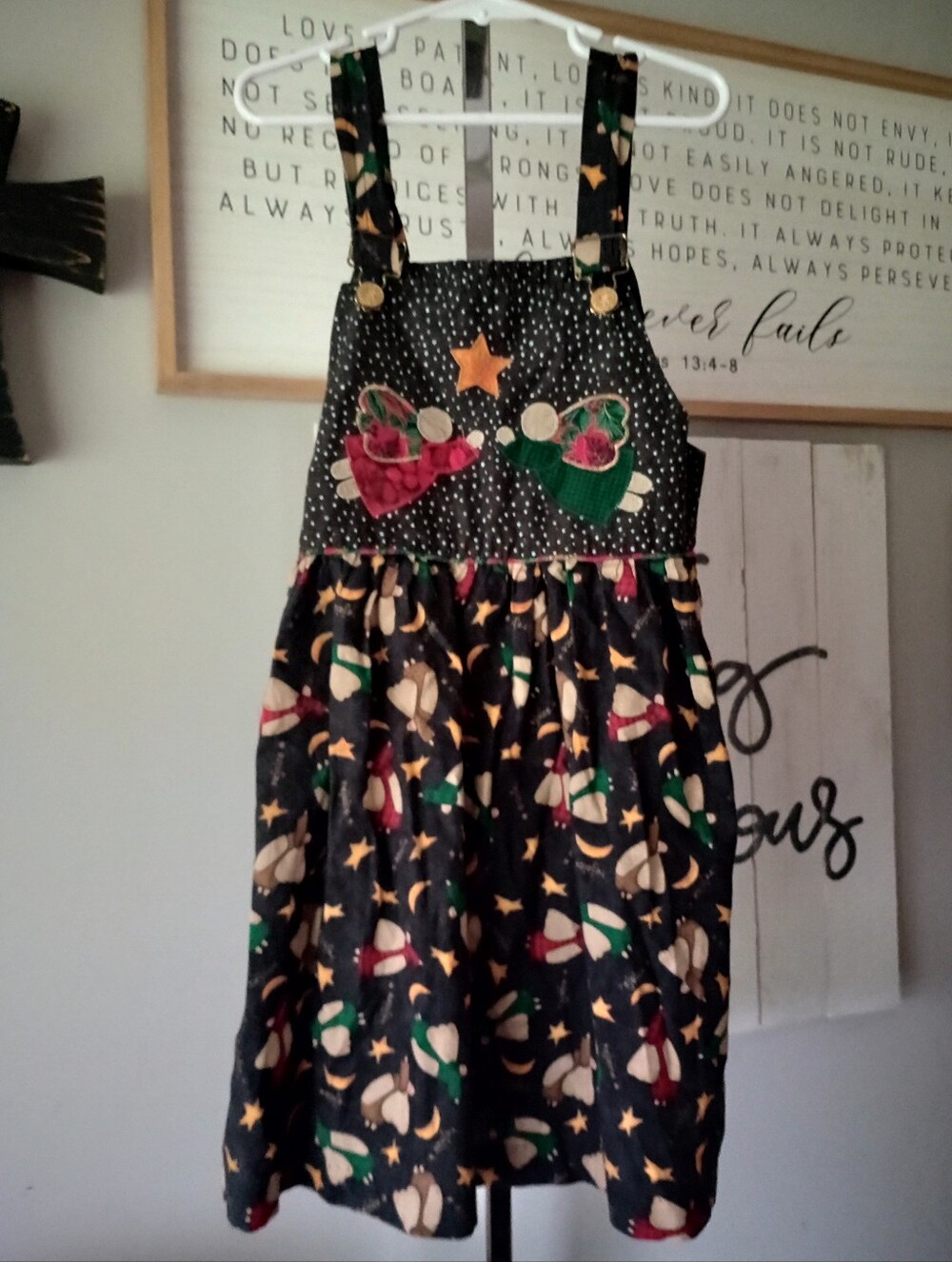Handmade Granny Core Jumper Dress Girls Size 6 Angel Dress Size 6 Girls